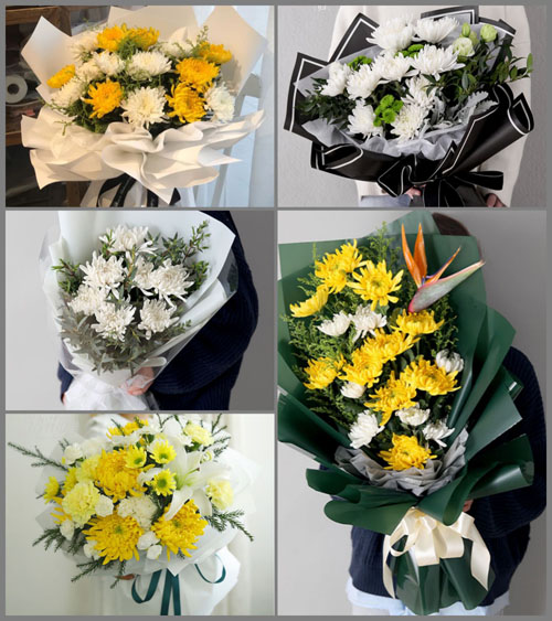 河北保定曲阳县产德乡白事花束代送